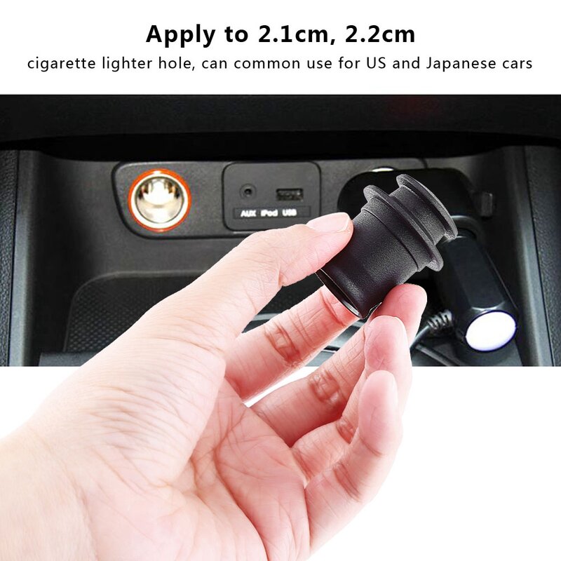 Universal Dustproof Cover For Car Cigarette Lighter Socket ABS Dust Cap Auto Accessory