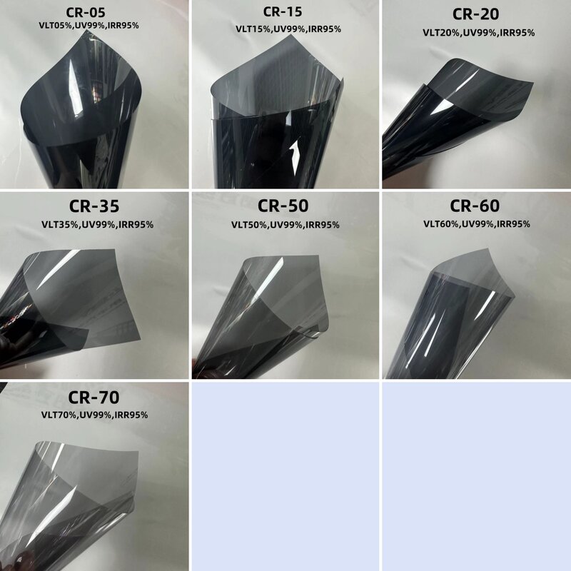 Produttore di pellicole per vetri 3M di alta qualità CR20 resistente ai raggi UV Vlt 20% nanoceramica Irr 95% pellicola solare per vetri automobilistici