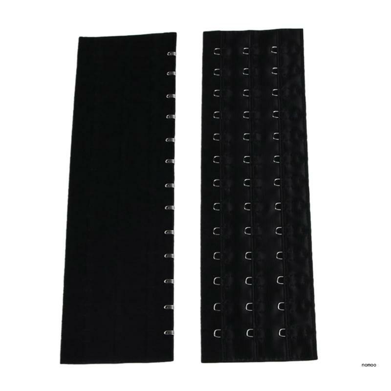 Crochet d'extension de corset réglable pour hommes et femmes, 16/13 crochets, noir maigre, xion abaissé