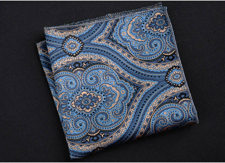 Vintage Paisley Mannen Britse Ontwerp Bloemenprint Pocket Plein Zakdoek Borst Handdoek Pak Accessoires