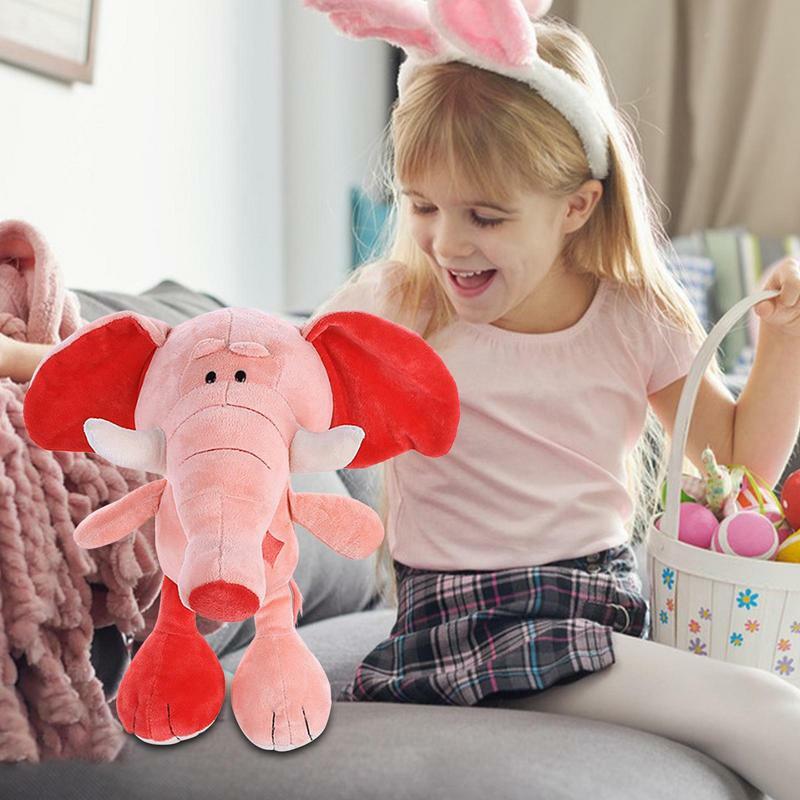 Cute Pink Bunny Plush Toy Soft And Comfortable Stuffed Animal Plushie Cartoon Hugging Pillow Doll Toy Birthday Gift For Kids