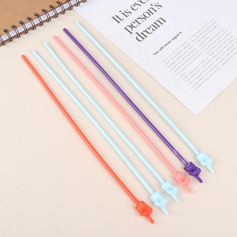 10Pcs/set Colorful Teaching Stick Smooth No Burrs Hand Pointers Stick Bendable Finger Reading Stick Reading Sticks