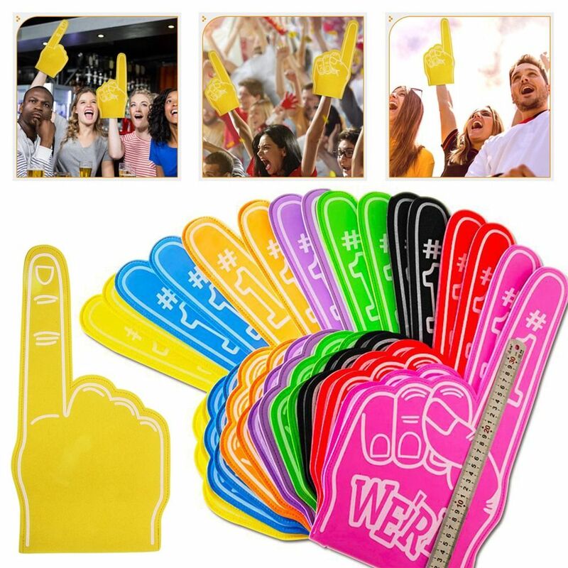Gigantische Schuimvinger Universeel Groot Schuim Hand Voor Sport Cheerleading Inspirerende Kleurrijke Comfortabele Cheer Rekwisieten Sportaccessoire