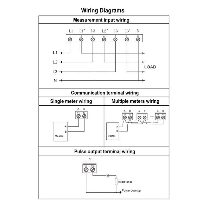 3 fase pengukur energi Kwh Monitor daya Wattmeter aplikasi Tuya saklar jarak jauh mati 3X110/190V 230/400VAC