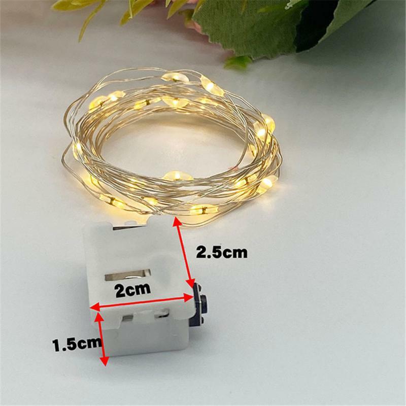 0.5/1/2M LED String Lights Copper Silver Wire Garland Light Waterproof Fairy Lighting For Christmas Wedding Party Decoration