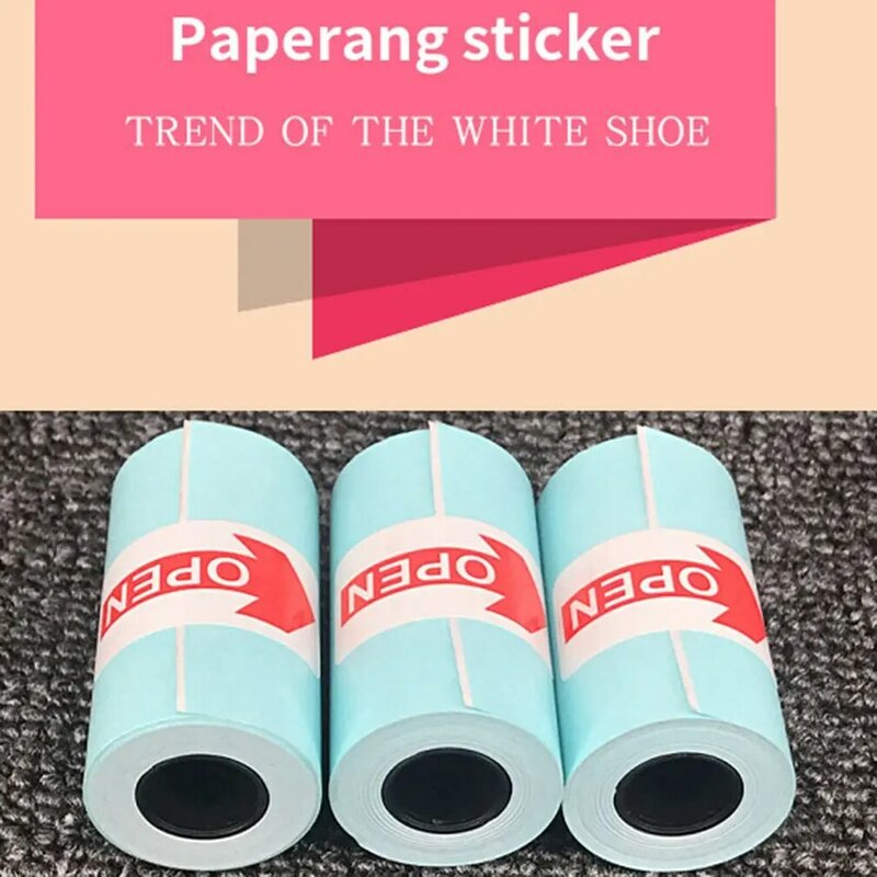Auto-adesivo Printing Paper, White Back Glue Sticky Label, Thermal Paper, Acessório para Mini Printer Ericsson, 57x30mm