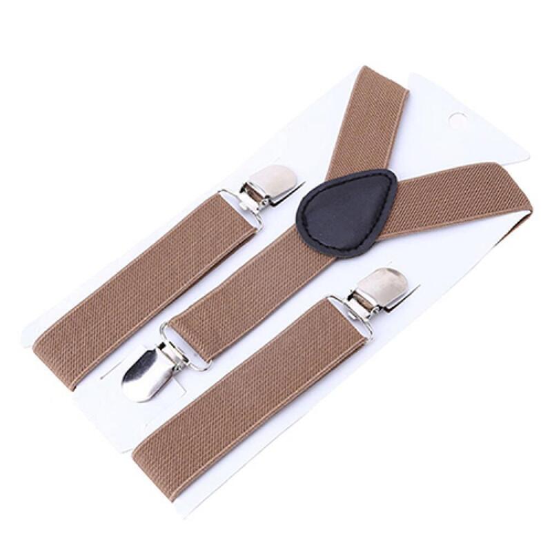 Baby Girls Boys Kids Elastic Leather Adjustable Y-Back Child Elastic Suspenders For Party Suit Skirt Gift