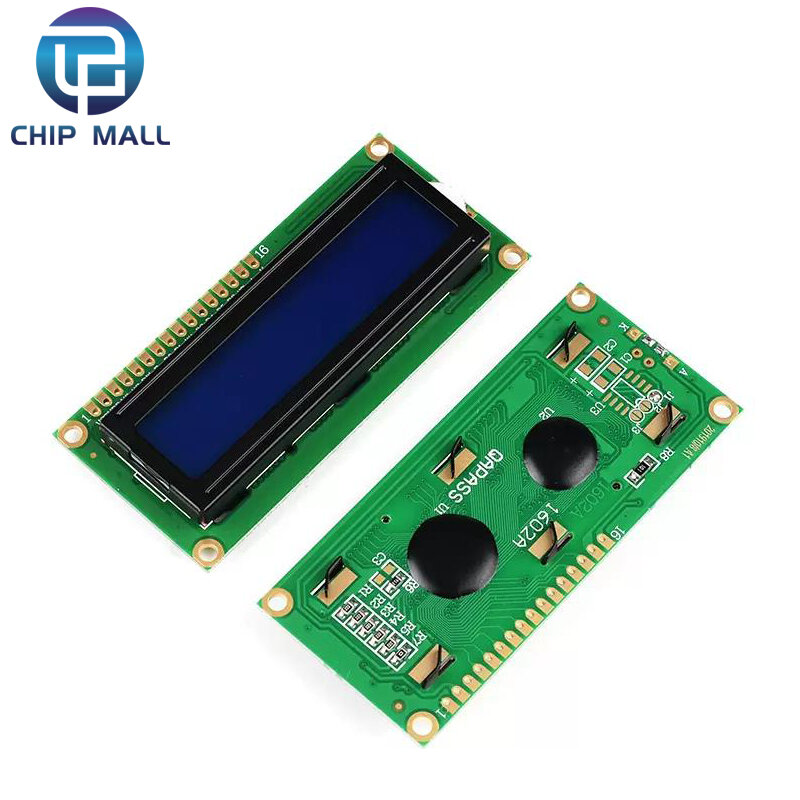 LCD1602 1602 modulo LCD blu/giallo schermo verde 16x2 caratteri Display LCD muslimex PCF8574 interfaccia IIC I2C 5V per Arduino