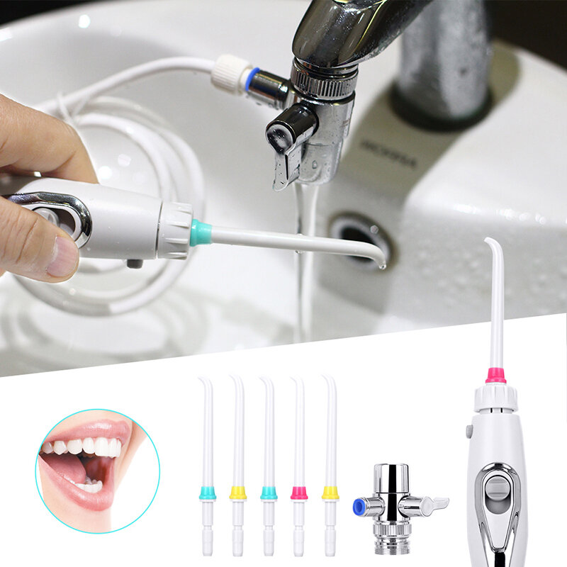 Dental SPA Wasserhahn Tap Munddusche Wasser Dental Flosser Zahnbürste Bewässerung Zähne Reinigung Schalter Jet Familie Wasser Zahnseide