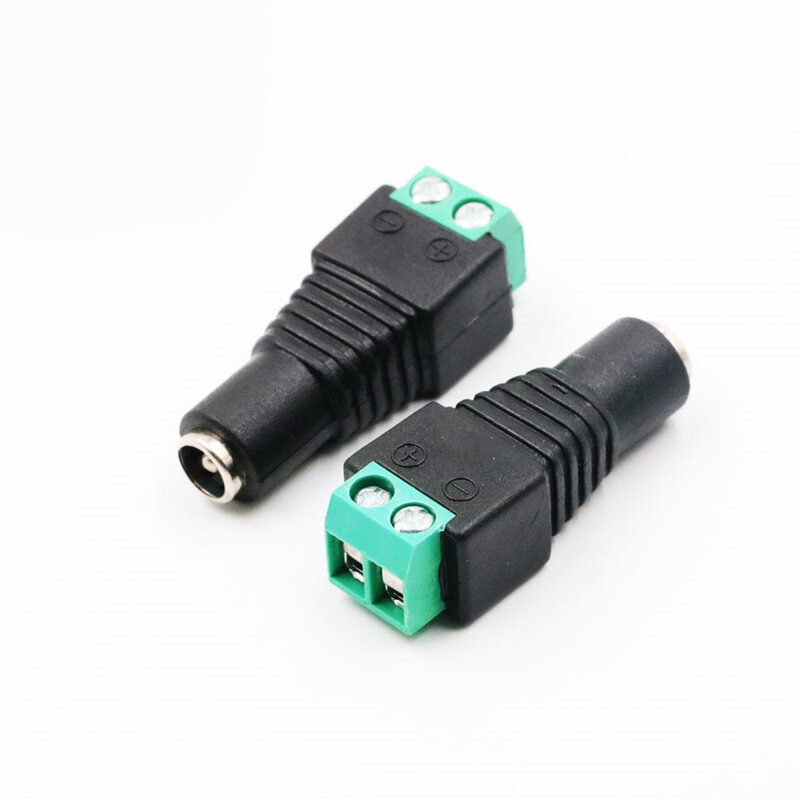Conector sem solda para LED fio de cobre, PVC Segurança Power Adapter, vigilância durável, tecnologia avançada, versátil, 12V