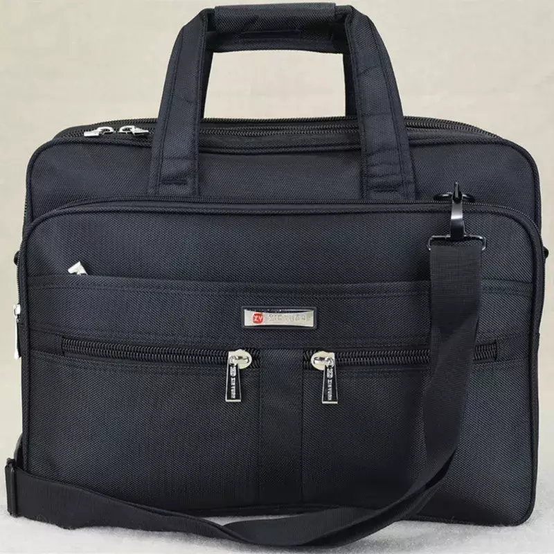 Портфель мужской из ткани «Оксфорд», многофункциональная сумка большой вместимости, модный мессенджер на плечо в деловом стиле, сумка для ноутбука 15,6 дюйма