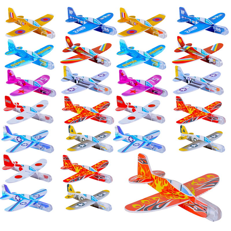 EVA Foam Hand Throw Avião Brinquedo, Aviões Voadores Planadores, Brinquedos Modelo Infantil, Brinquedos Divertidos ao Ar Livre, Estilo Aleatório, 10cm