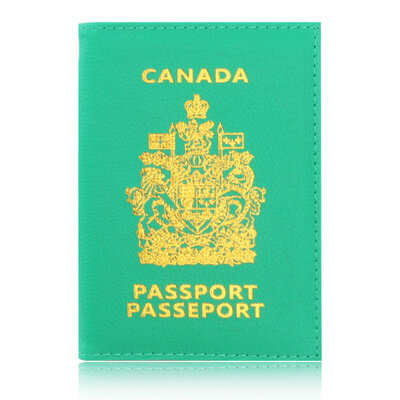 Canada porta passaporto protettore portafoglio biglietto da visita morbido copertina passaporto canadese portafoglio Business carta d'identità titolare del passaporto