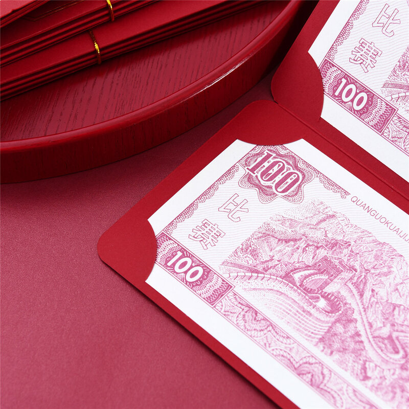 2024 китайские новогодние красные конверты, карман для денег, красный дракон, 2024 Китайский праздник весны, счастливый подарок для детей Hong Bao