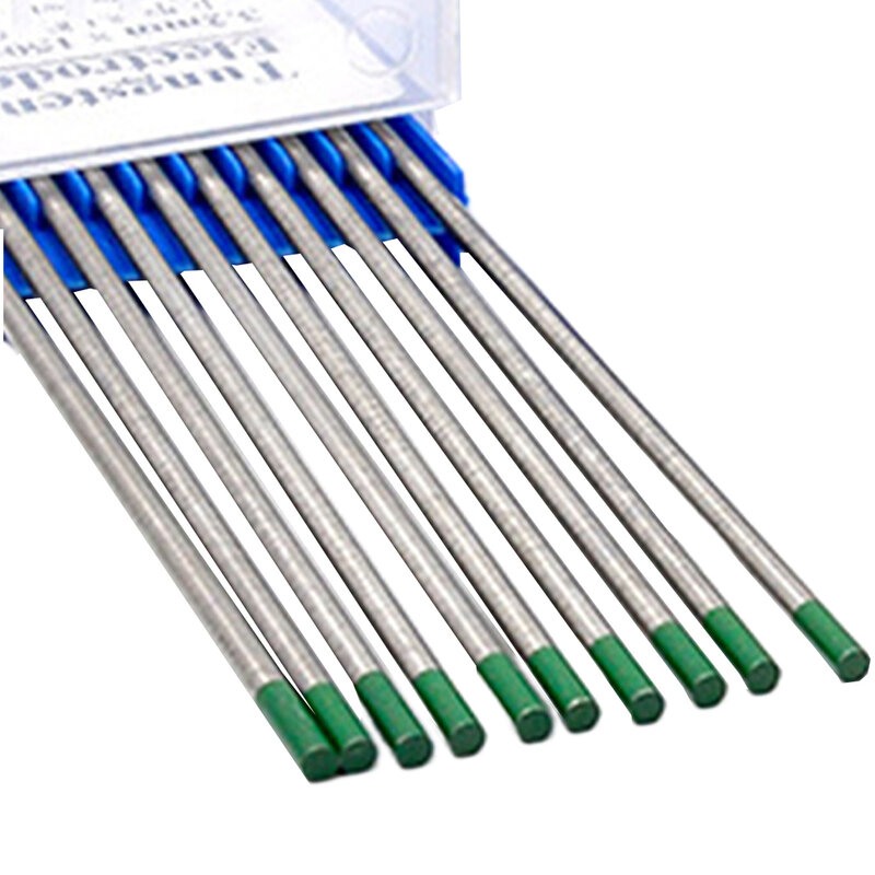 Electrodos de tungsteno de 10 piezas, soldadura profesional, varilla Tig toriada de 150x1,0mm, 1,6mm, 2,4mm, 3,2mm, electrodo de lantano