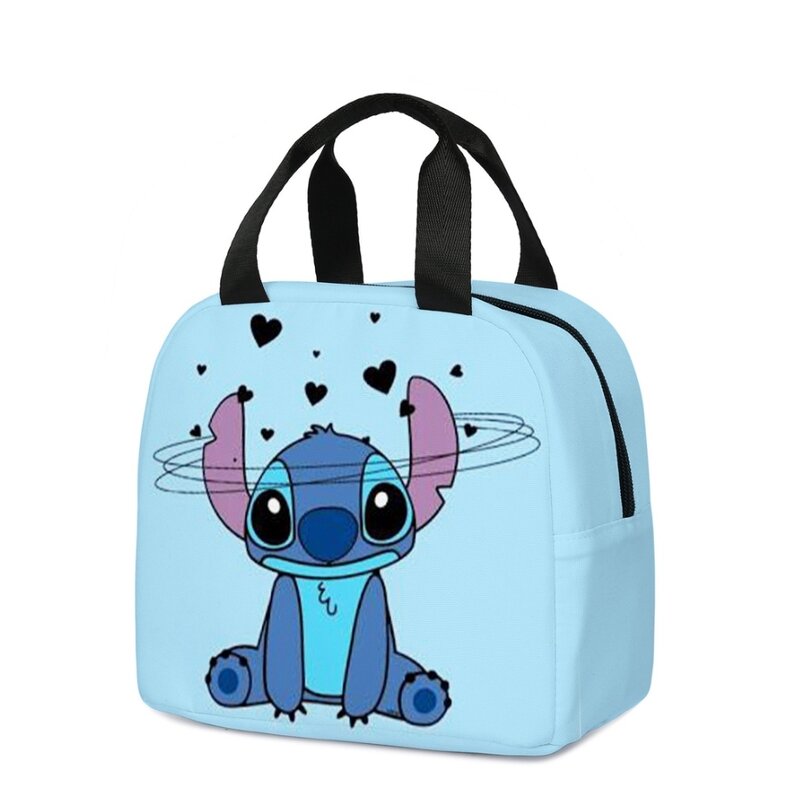 MINISO Stitch Children's Lunch Bag, Lancheira da escola primária, Melhor Presente Infantil, Mochila dos desenhos animados