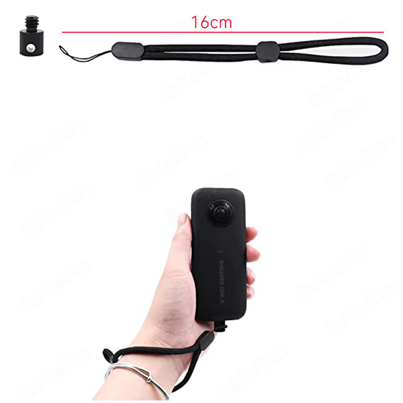Cinturino da polso cinturino da polso antiscivolo Anti-perso supporto per corda Clip cinturino da polso a mano per uno X2 Insta360 X3 X4 accessori per fotocamere