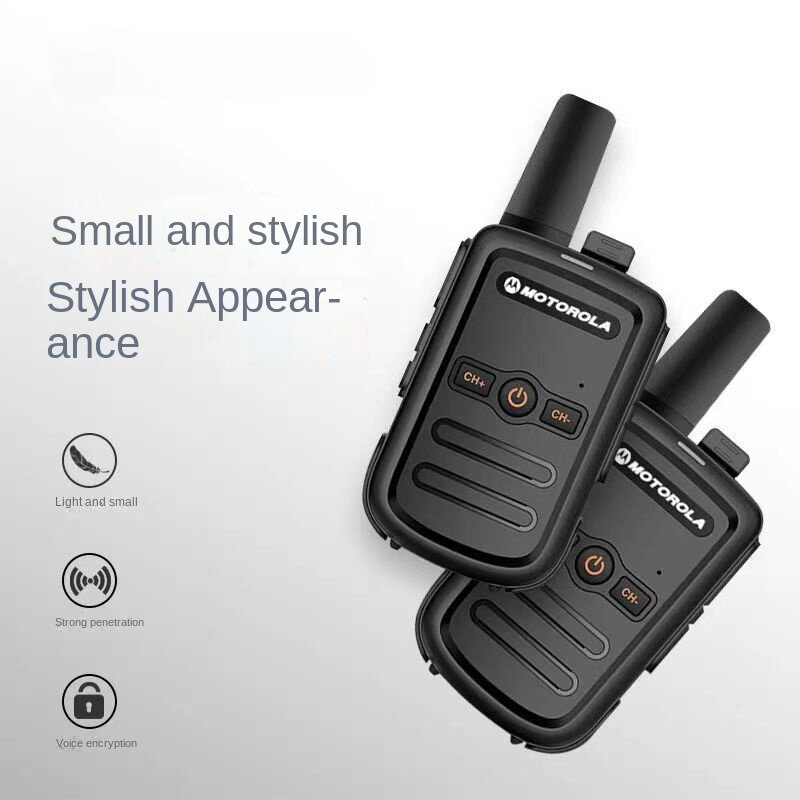 Motorola Walkie Talkie portabel, Radio dua arah, 16 saluran, 400 UHF-470MHz, daya tinggi, FM nirkabel, situs luar ruangan, PT858