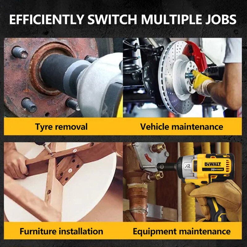 DeWalt-充電式コードレスインパクトレンチ,電気リチウム電池,オリジナルツール,2300rpm,13mm, 20 nm,dcf880