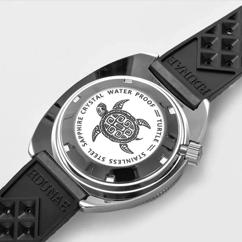 Retangula Rdunae R2 męski klasyczny zegarek biznesowy 150m nurkowanie japonia Luminous 6105 8110 ruch mechaniczny zegarek