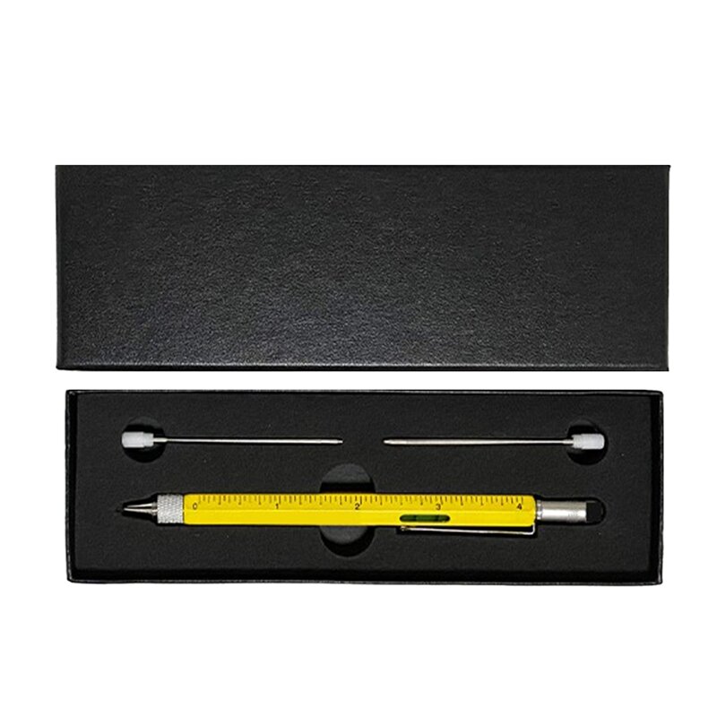 Multi tool Stift coole Gadgets, Neuheit Stift mit Stift, Ebene, Lineale, Schrauben dreher, Geburtstags geschenke für Papa Ehemann
