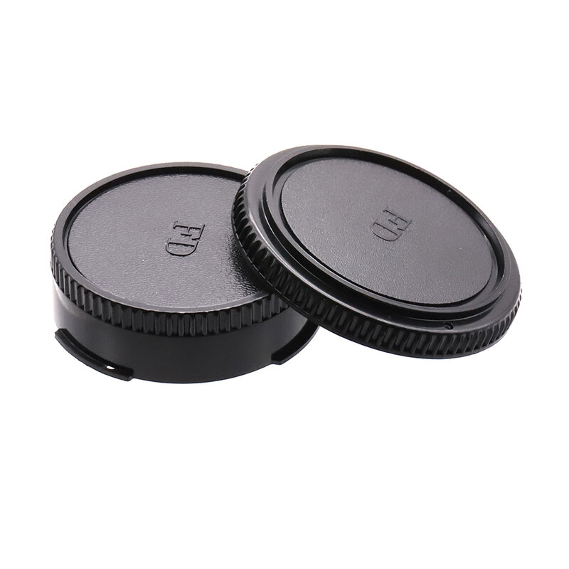 Задняя крышка для объектива Canon FD, Крышка корпуса камеры, пластиковая черная крышка для фотоаппарата и объектива SLR