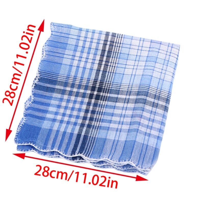 28x28cm Handkerchief Unisex Face Towel Sweat Wipe Bandannas Hankies 5PCS