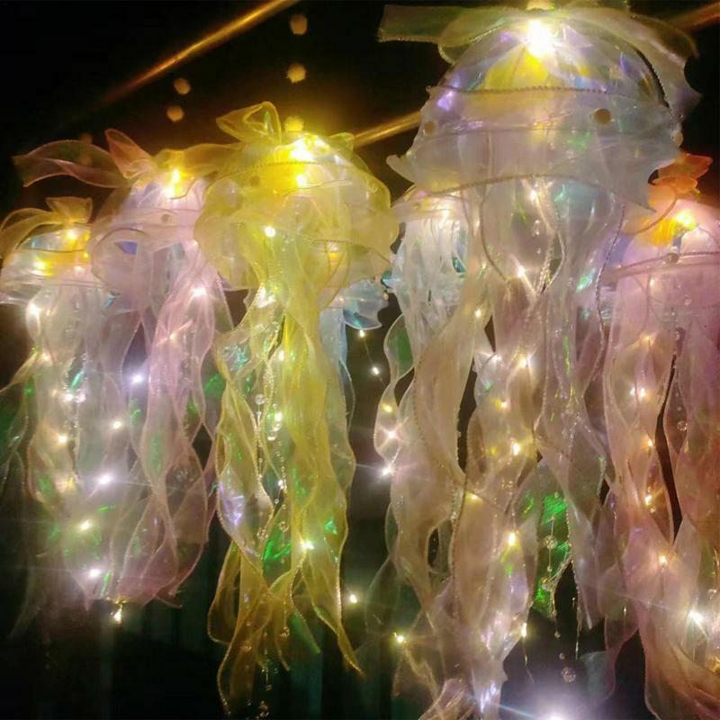 Jellyfish Lanterns Ocean Jellyfish Lights Colorful Jellyfish Lamp Atmosphere Lamp For Ocean Theme Decor Party Decorations
