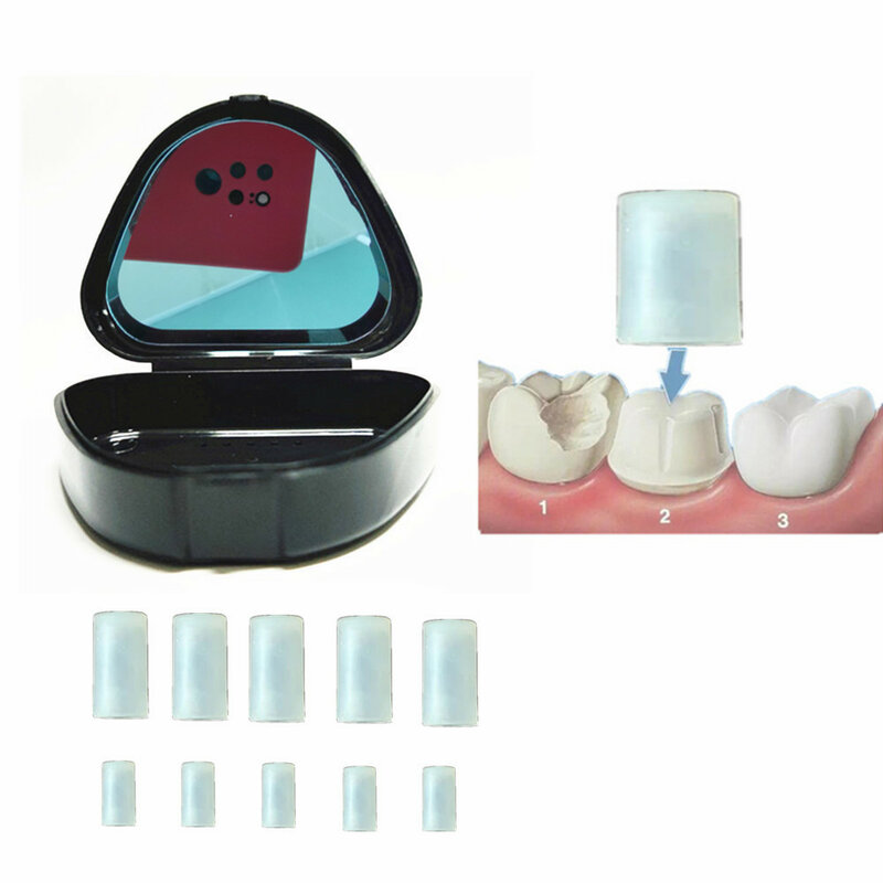 Sowsmile novo gel de silicone temporária dental higiene oral dentes dente dor de dente cuidados alívio da dor coroa proteção tampa reparo