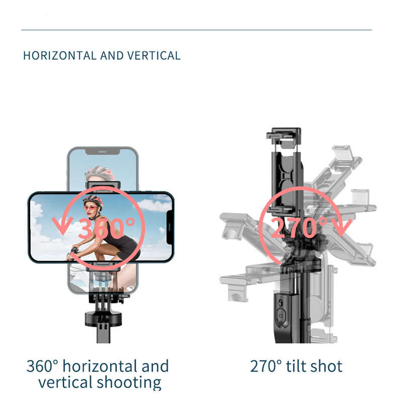COadvocate DIER L16-Trépied Selfie Stick sans fil, monopode pliable avec obturateur Bluetooth, support pour caméras GoPro, smartphones, 1530mm