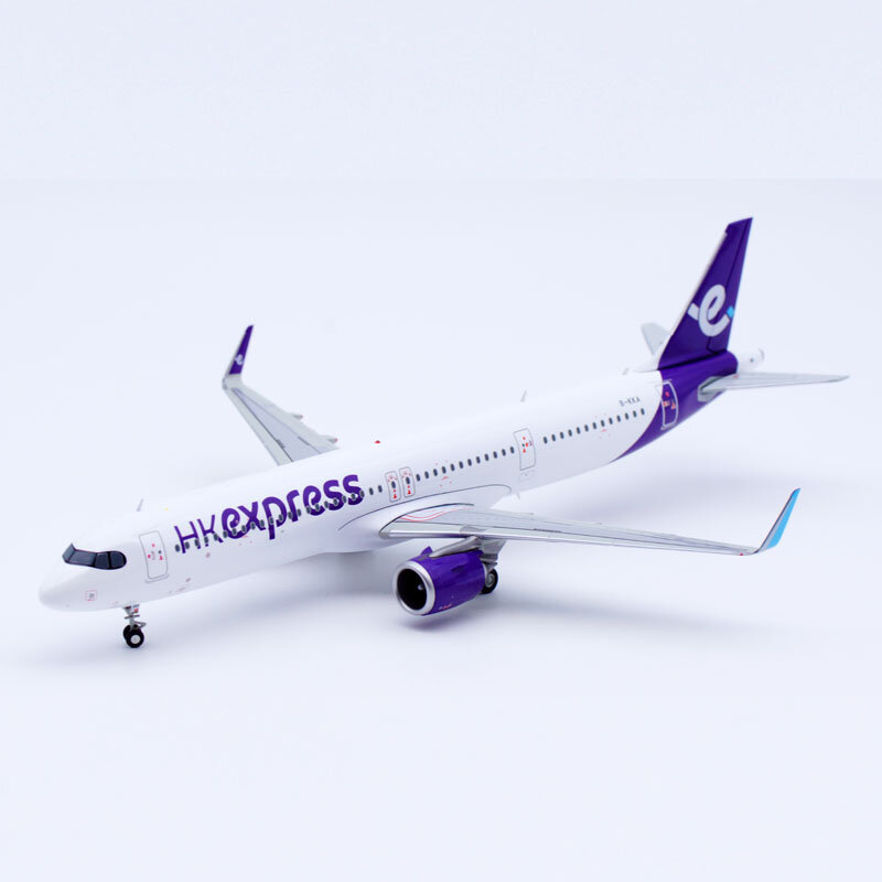 Avião colecionável JC Wings Alloy, Hong Kong Express Airbus A321-200neo Diecast Aircraft, Modelo Jet, B-KKA, Presente, XX20378, 1:200