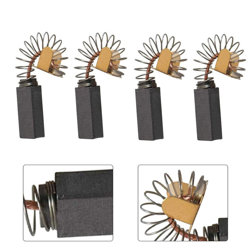 4PCS Carbon Brush For 1619X08020 1619X07410 1619X01351 2610320391 Power Tool  Accessories Replacement