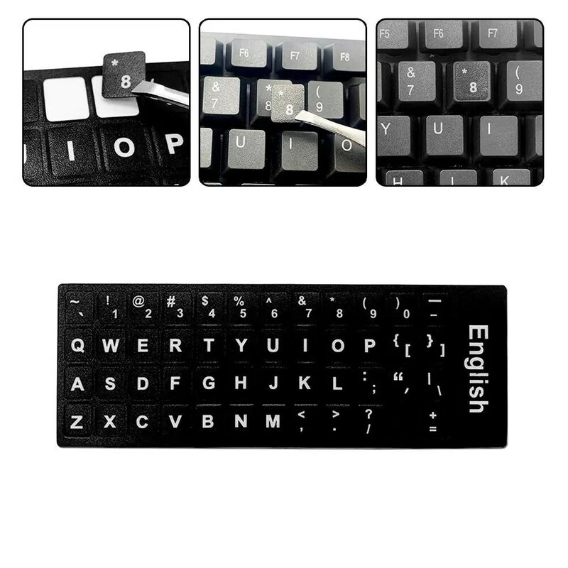 Inglês fosco teclado adesivos, Laptop Carta Adesivos, película protetora, K7C0