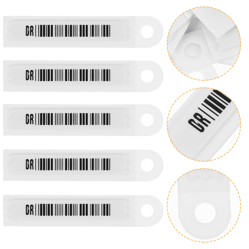 100 Pcs Disposable Acoustomagnetic Anti-theft Label Tag Supermarket Goods Labels