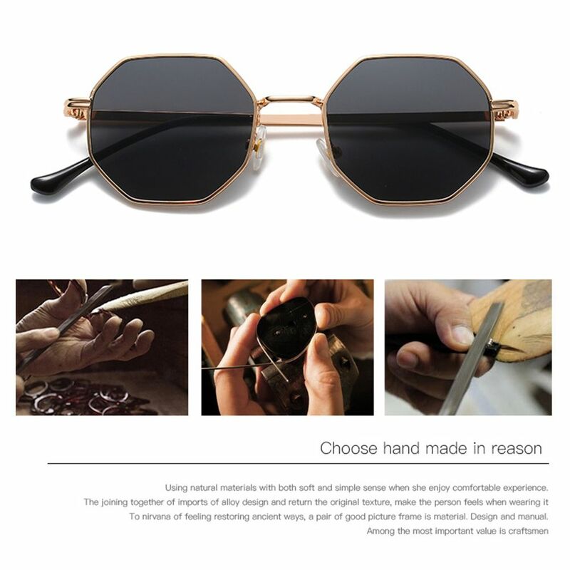 2023 Square Sunglasses Woman Men Retro Small Frame Sun Glasses Female Fashion Luxury Polygon Sunglasses Outdoor Driving Eyewear