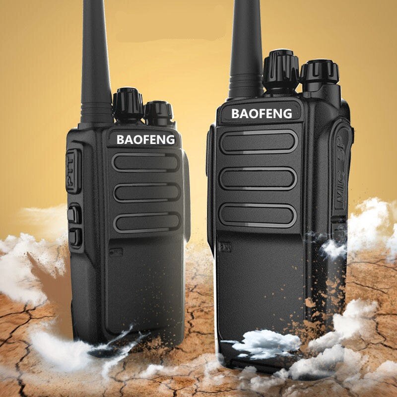 Baofeng BF-V1 walkie-talkie ricaricabile a lungo raggio 5W Radio bidirezionale Radio portatile a 16 canali incorporato microfono torcia a LED