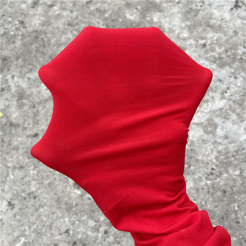 Pantimedias rojas de terciopelo de seda antigancho para mujer, medias sexys para novia y boda, Año Nuevo