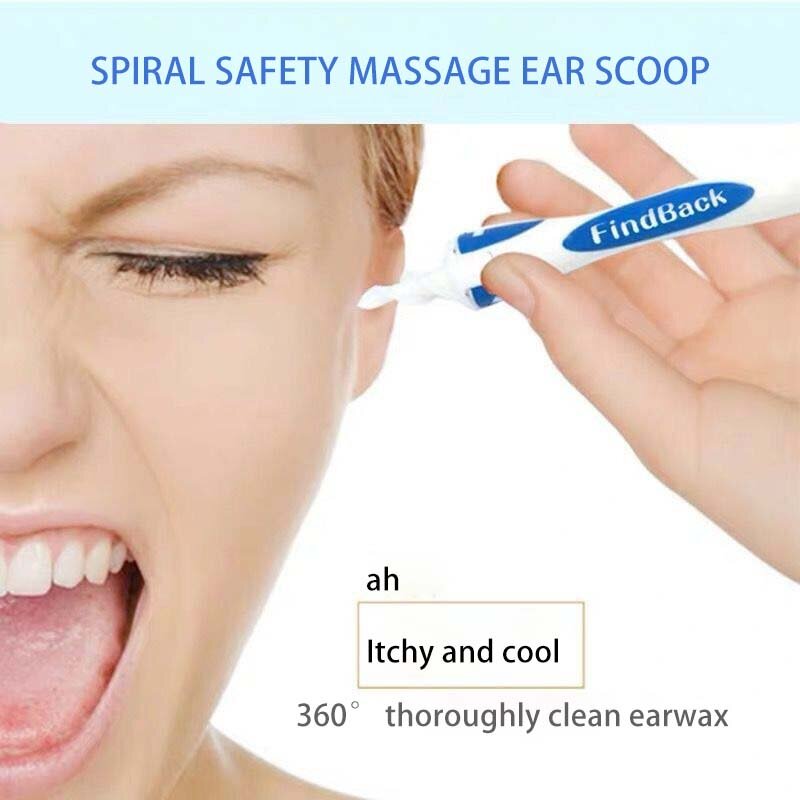 Silicone Ear Cleaner 16pcs Ear Wax Removal Cleaning Tools Replacement Spiral Tips ear cleaning kit Ear Picker Earwax Spoon Tool