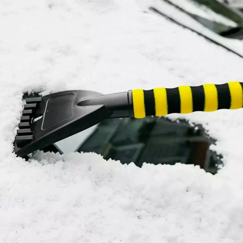 พลั่วตักหิมะสำหรับรถยนต์อเนกประสงค์สำหรับฤดูหนาวอุปกรณ์เครื่องบดน้ำแข็งละลายน้ำแข็งและกระจกหน้า