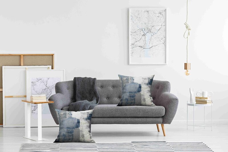 Декоративные наволочки, абстрактная художественная живопись, современный домашний квадратный декор, наволочка, подушка для дивана, набор из 2 шт.