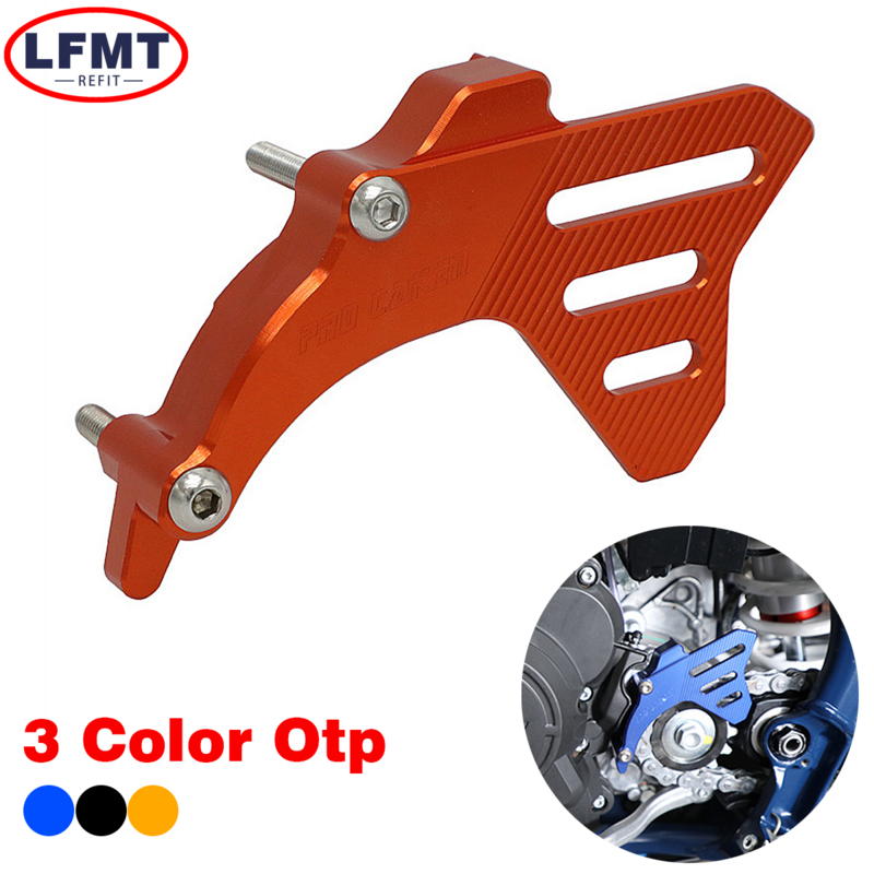 Motorcycle CNC Front Sprocket Cover Case Saver Protector Chain Guard For Husqvarna TC TE TX For KTM EXC SX SXF XCW XCF 2016-2022
