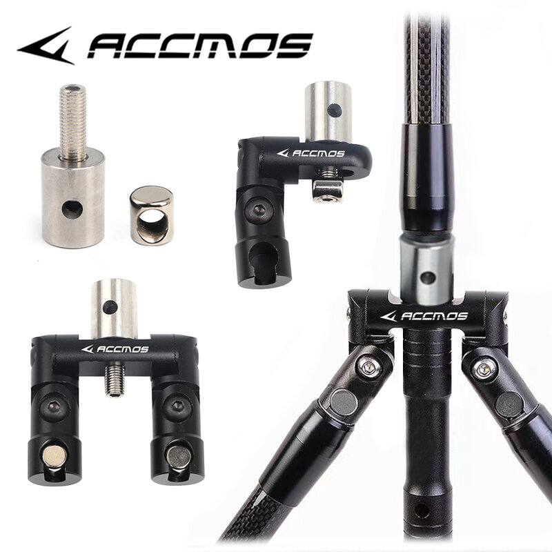 ACCMOS Single Side V-Bar Mount Adjustable Quick Disconnect Bow Rod Stabilizer For Compound Bow Accessories