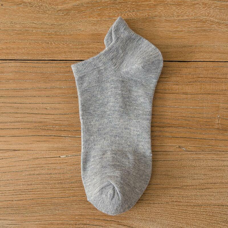 Мужские спортивные носки, мужские низкие нескользящие спортивные хлопковые носки с высокой эластичностью, дышащие, без запаха
