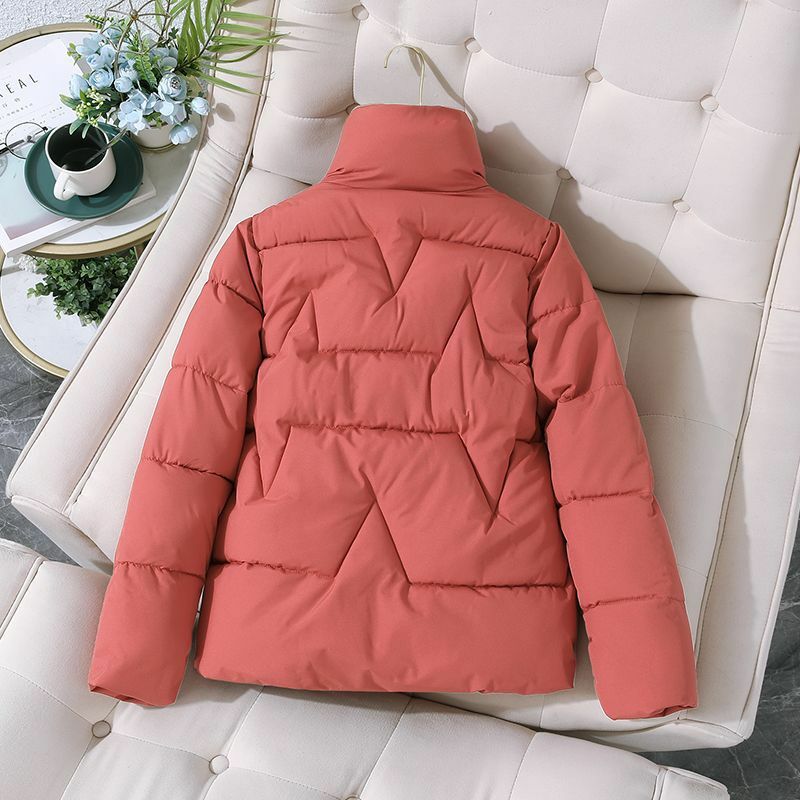 Płaszcz zimowy damski kurtki typu Parka jesienno-zimowy wiatroszczelny ciepła odzież wierzchnia kurtka w jednolitym kolorze kobiet grube ciepłe parki damska odzież wierzchnia