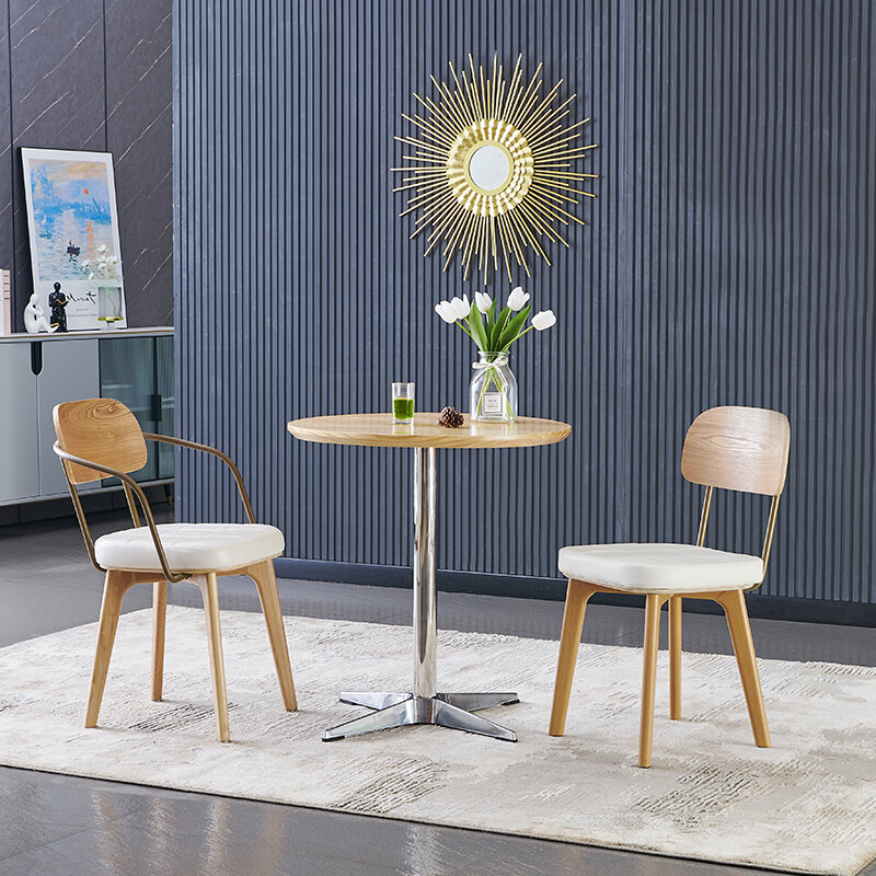 Tavolino rotondo in acciaio pavimento di lusso Nordic Salon Designer Wood Tea tavolino angolare Stolik Kawowy mobili soggiorno
