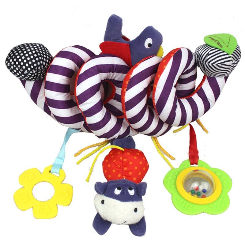 Colorful Caterpillars Baby Cart Cartoon Accessories Pendant Baby Soothing Toy Surrounding Bed Animal Cute Pendant Soothing Toy