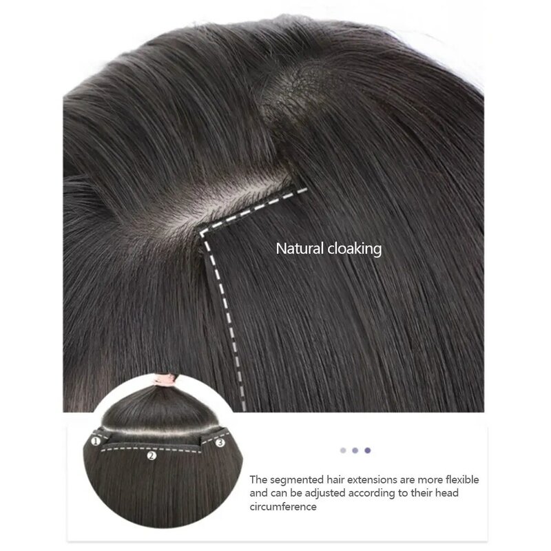 Perruque synthétique longue bouclée pour femme, extensions de cheveux invisibles, simulation naturelle, surbrillance, embaumoelleuse, 3 pièces