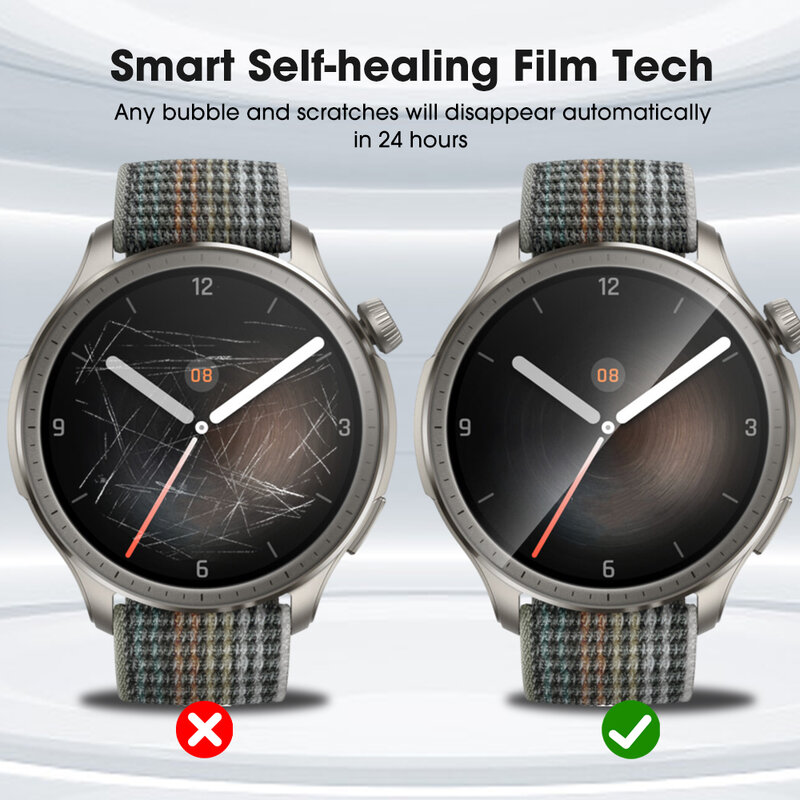 1-10 Stuks Zachte Tpu Hydrogel Films Voor Amazfit Balans Smart Watch Anti Kras Screen Protector Cover Niet Gehard Glas