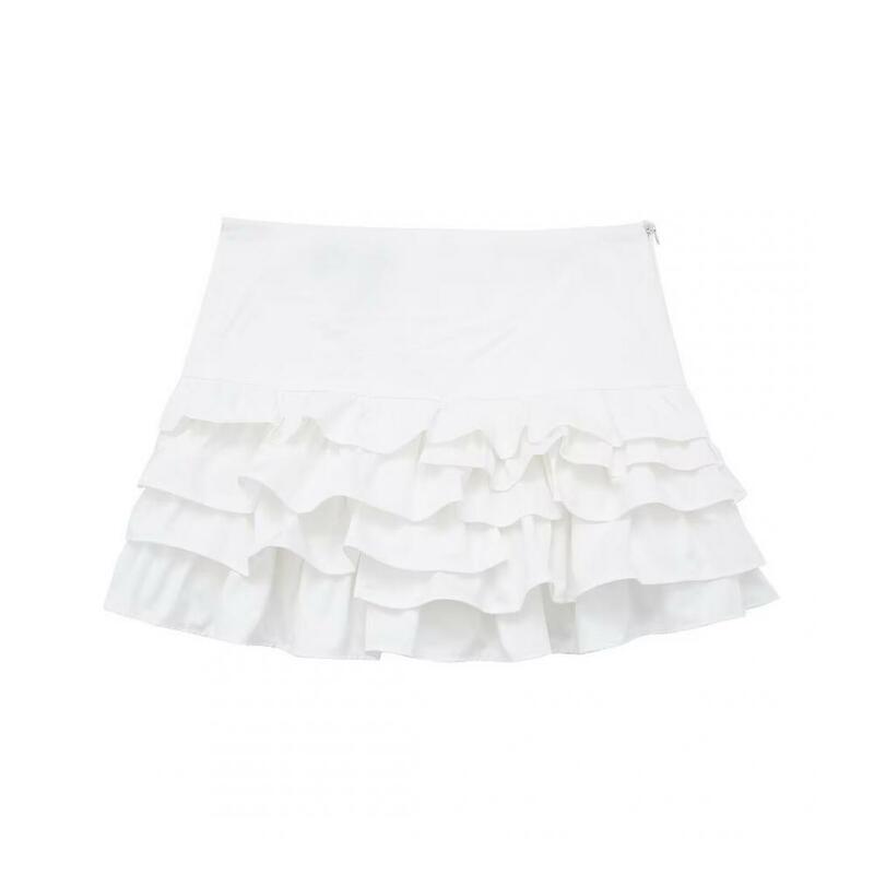 Woman Sexy Summer Slim Mini Skirts Vintage Elegant A Line High Waist Mini Skirts Women 2024 Fashion Street Wear Culottes