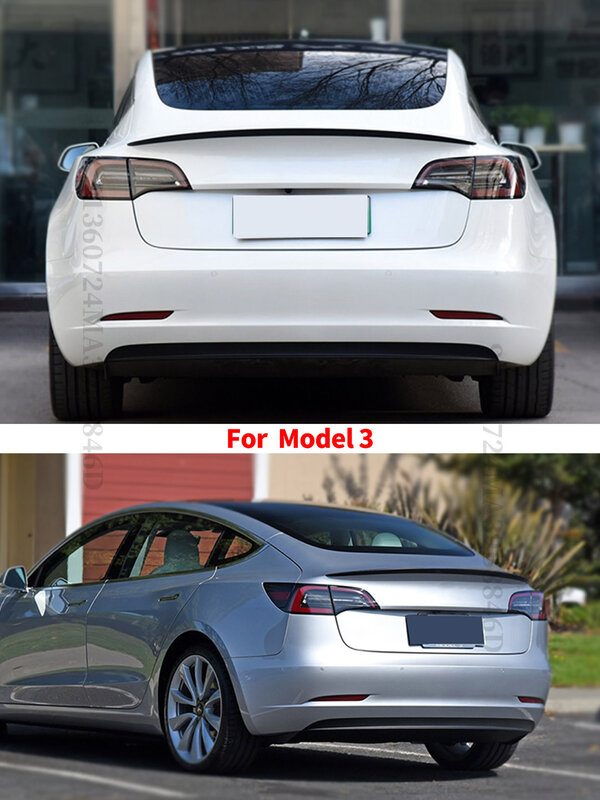Tylne skrzydło spoilera ogon do Tesla Model 3 Y 2016-2023 oryginalne fabryczne wysokowydajne akcesoria tuningowe do zapór powietrznych